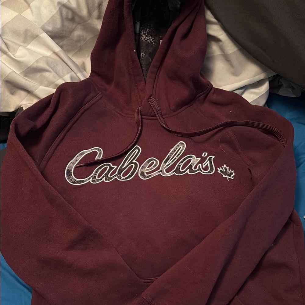 Cabela's Burgundy Hoodie